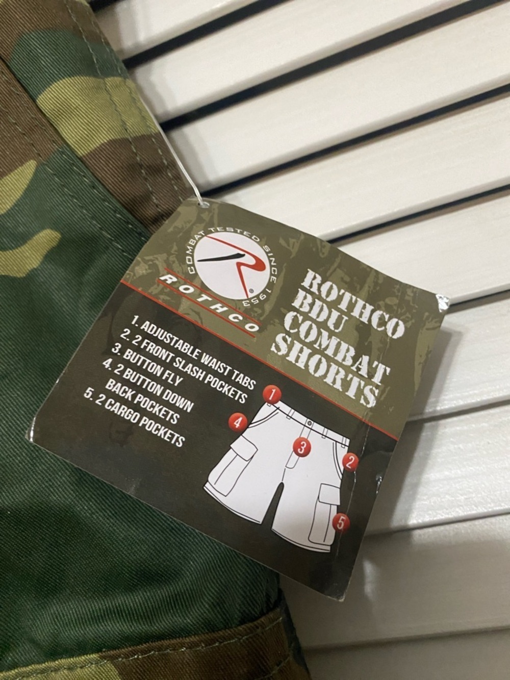 Rothco BDU combat Cargo Shorts Size Waist 35-39 NWT - Picture 2 of 8